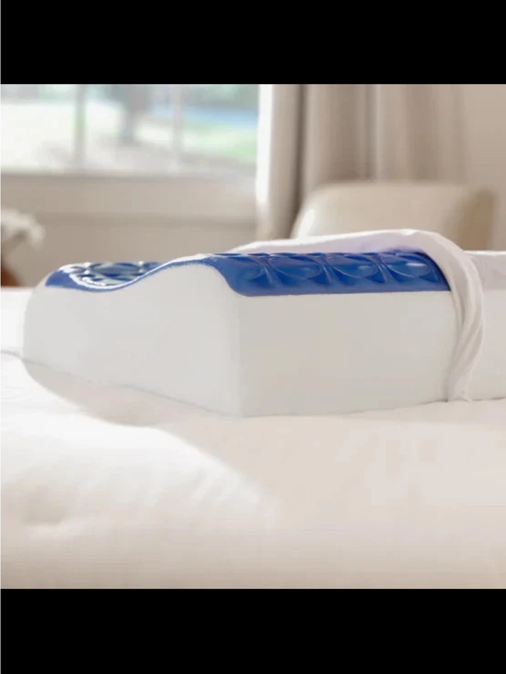 Sealy Cooling Gel Contour Memory Foam Pillow, 28" L x 18" W x 5" H Brand NEW